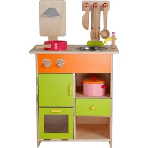 New Wooden Simulation Play House Toy Large Disassembly Gas Stove Simulation Cooking Kitchen Toy Role Playing