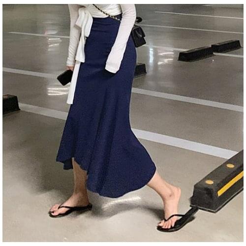 New A Line Japanese Harajuku Autumn Winter Women Skirt High Waist Solid Female Korean Streetwear Elegant Long Skirts Plus Size