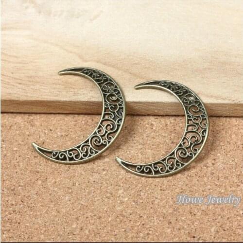 Wholesale 40 pcs Vintage Charms Sun Pendant Antique bronze Fit Bracelets Necklace DIY Metal Jewelry Making