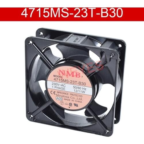 Original For NMB 4715MS-23T-B30 AC230V 50/60Hz 12/11W Square Cooling Fan