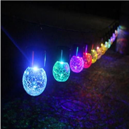 Solar rechargeable battery operated Hanging Crack Light/ Festival String solar outdoor Decorative garden Lights