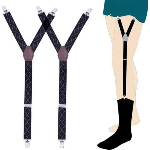 Shirt Garters Mans Shirt Stays Holder Leg Suspenders Shirt Braces Gourd buckle Shirt Garters 1pair GW12-3