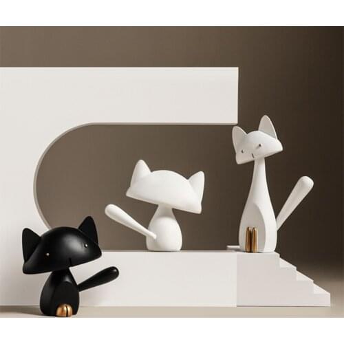 Simple and Creative Cat Animal Decoration Modern Home Living Room TV Cabinet Desktop Decoration Decoration