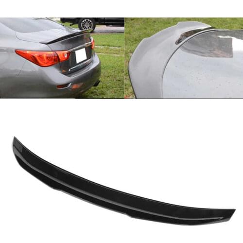 Glossy Black for PSM Style Duckbill Trunk Lid Spoiler Wing Fit for Infiniti Q50 2014 2015 2016 2017 2018 2019 2020
