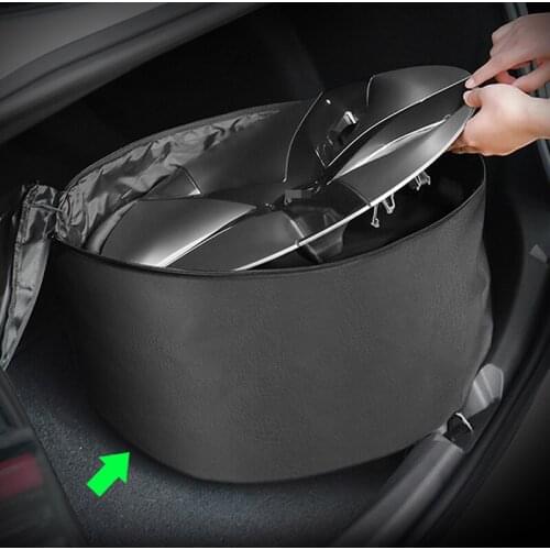 Wheel Cap Storage Bag For Tesla Model 3 18 inch or 19 inch Spare Tire Cover Case Oxford Cloth Portable Carrying Wheel Hub Cover