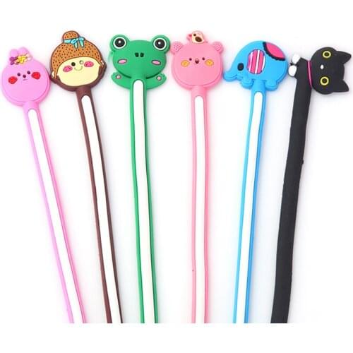 Cute Multipurpose phone USB Cable Winder clip Wire Cord Organizer Protector Earphone Computer PC Data line Collation Animal