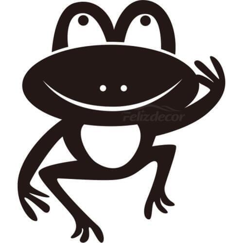 Toad Waving Vinyl Stickers Car Decal Art Window Bumper Car Door Pattern Decor Waterproof Hot Selling ZP0580