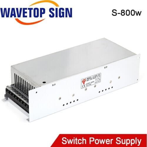 WaveTopSign S-800W Switching Power Supply 12V 24V 36V 48V 60V 70V 80V 90V 100V 110V 130V for CNC Router