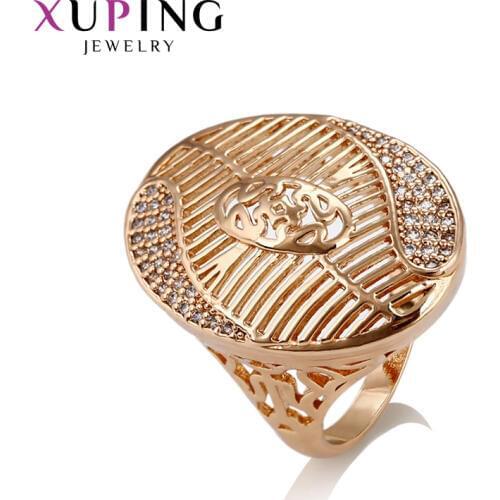Xuping Fashion Ring Gold Color Plated New Design Charm Style Ring for Women Jewelry Gift for Valentines Day 14425