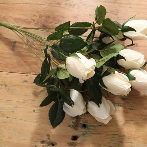 1 Bouquet Artificial Flowers 9 Heads Artificial Retro Rose Flowers Bride Flower Fake Hydrangea Wedding Party