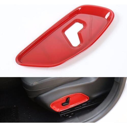 1pcs ABS Left Side Drivers Power Seat Decoration Cover Trim Panel Frame Decoration Fits For Jeep Renegade 2015 2016 Car Styling