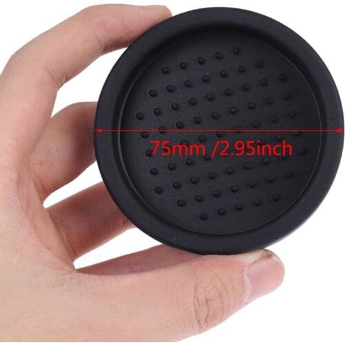 1PCS Black Silicone Round Coffee Tamper Mat Espresso Diameter NO Coffee Tamper