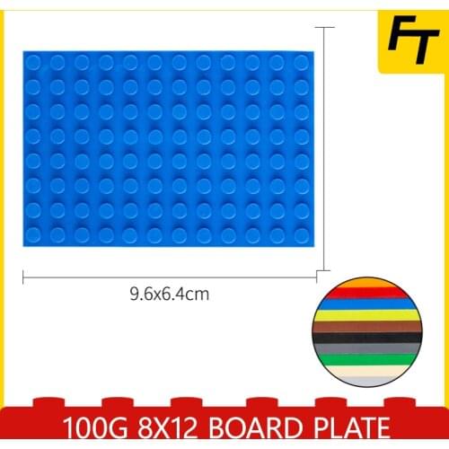 100g Bulk Small Particle MOC Building Block 8X12 Board Plate Basic Accessories Building Block Castle Toys