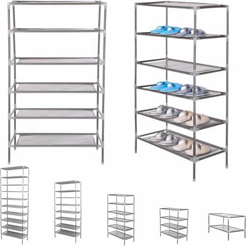 2/4/6/8/10 Tiers Non-Woven Fabric Dustproof Shoe Rack Storage Organizer Cover Cabinet Shelf Cabinet 6/12/18/24/30 Pairs