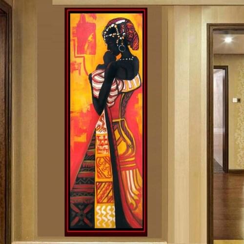 Big size 3d mosaic african woman 5d Full drill DIY Diamond Painting Rhinestone of pictures Embroidery new year gift YG2188