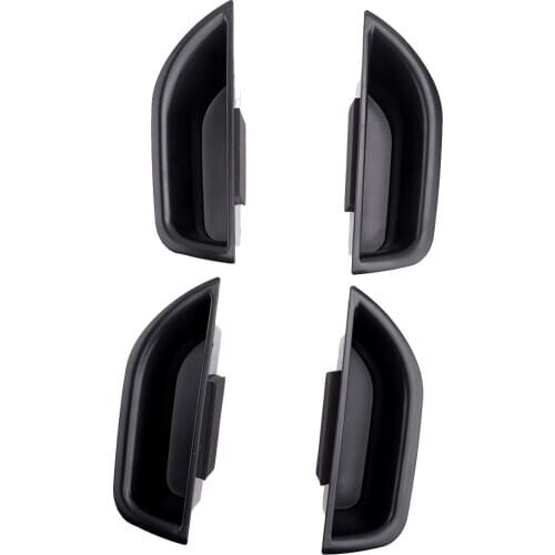 4Pcs/Set Interior Door Armrest Storage Box Car Black ABS Fit For Mercedes Benz E Class W212 2010 2011 2012 2013 2014 2015