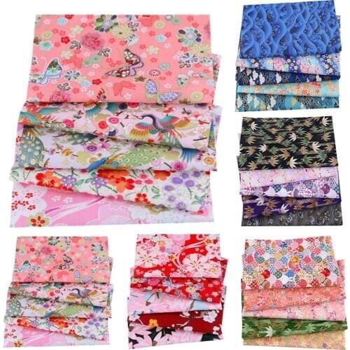 5PCS 20*25CM New Floral Sewing Cotton Fabric Patchwork Cloth Sewing Quilting Patchwork For Needlework DIY Crafts Dropping