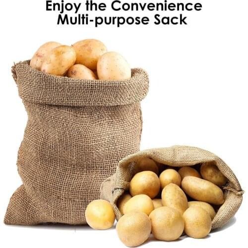 76x110 40x46Coffee Potato Burlap Jute Storage Bag Sacks Kids Game Race Seed Store Reusable Race Bag for Kids Family Jumping Bag