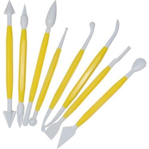 8pcs Fondant Carving Knife Cake Baking Decorating Sugar DIY Shaping Tool