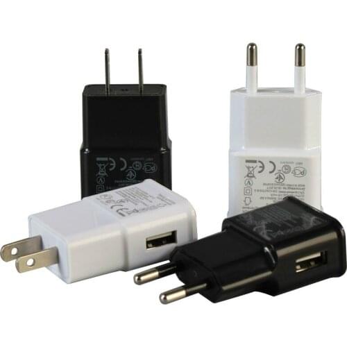 5V 2A EU Plug Adapter USB Wall Charger For Samsung Iphone Xiaomi Mobile Phone Charger For Ipad Universal Travel AC Power Charger