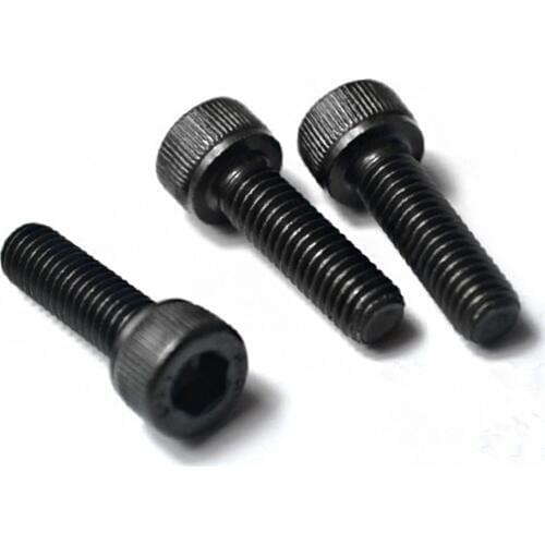 10PCS M4 12.9 Black Cylinder Head Hex Socket Screw Cup Head Bolts M4*6/8/10/12/14/16/18/20/25/30/40/50mm