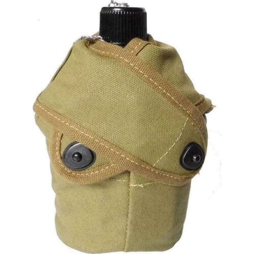 WWII US NAVY SOLDIER M1943 CANTEEN & CUP COVER CLASSICAL REPRO OUTDOOR MILITARY WW2