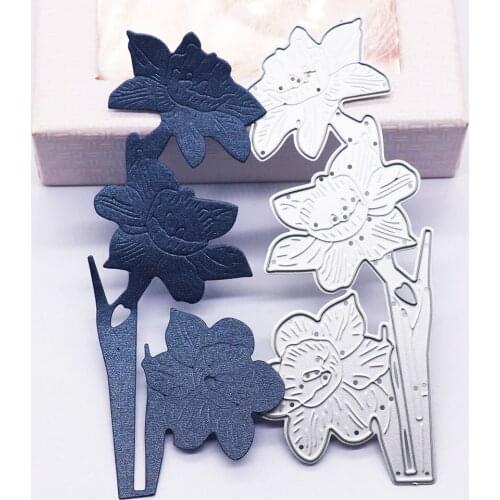 Flower Dies Scrapbooking Cutting Metal Album Cards Making DIY Mold Handcraft Template Stencil Embossing Folder Cut Die