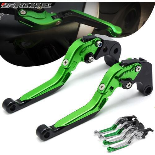 For Logo(Z750) Green+black For Kawasaki Z750 (not Z750S model) 2007 2008 2009 2010 2011 2012 CNC Motorcycle Brake Clutch Levers