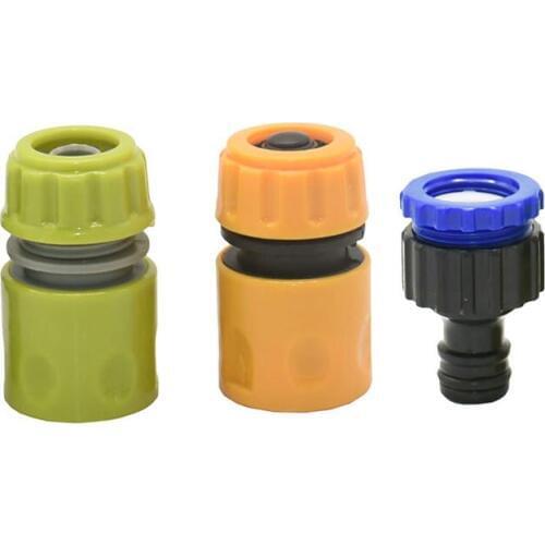 1/2" hose Quick Coupling Kit to G1/2 G3/4 Female Stop Water Connectors Hose Fittings for Water Gun Garden irrigation 1 Set