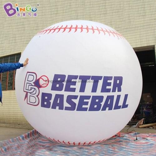 Customized 3m diameter giant inflatable baseball / 10 feet baseball inflatable for display toys
