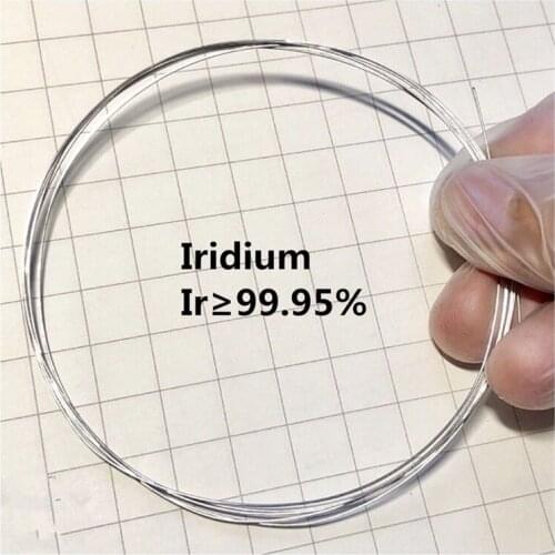 Pure iridium wire, iridium electrode, purity 99.95, diameter 0.5mm, length 10cm
