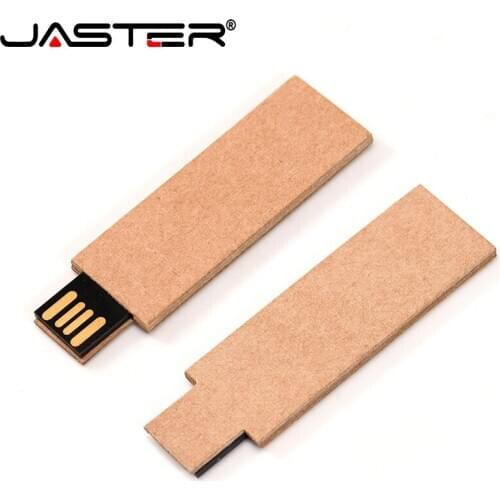 Jaster universal USB2.0 wood scalp leather chip w117 earthy yellow USB drive love USB flash drive small gift 16GB 32GB