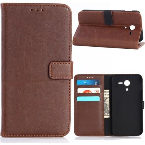30pcs For Digno BX Wallet Retro Crazy Horse Book Style Leather Case With Card Slots For Kyocera Digno F E 503KC