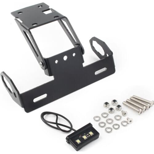 Motorcycle Rear Tail Tidy License Plate Holder Bracket Mount Kit Fit for Kawasaki Z650 2017-2020