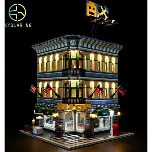 Kyglaring Led Lighting Set DIY Toys For City Creator 10211 Grand Emporium(Only Light Kit Included)