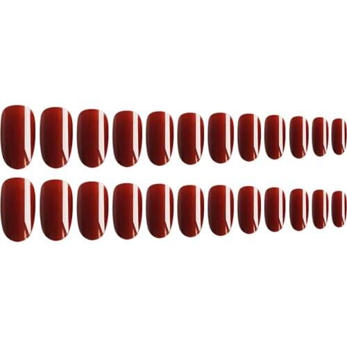 24x Full Cover False Nails Oval Short Long UV Top Coat Artificial Nail Tips for Wedding Party Birthday and more