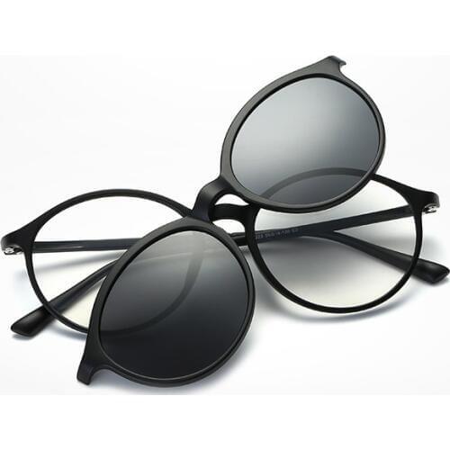 Width-132 The new TR magnetic retro polarized optical goggles small face men and women cilp sunglass eyeglasses frames female