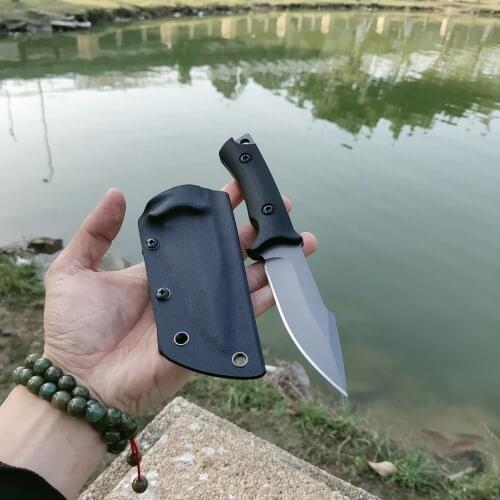 Full-Tang outdoor survival fixed blade hunting knife with G10 Handle K sheath for Outdoor Tactical Survival and Everyday Carry