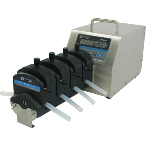 WT600S 4XYT15 Big Flow rate Adjustable Peristaltic Pump Industrial Lab dosing Tubing Peristaltic Pump 1.8-2300ml/min