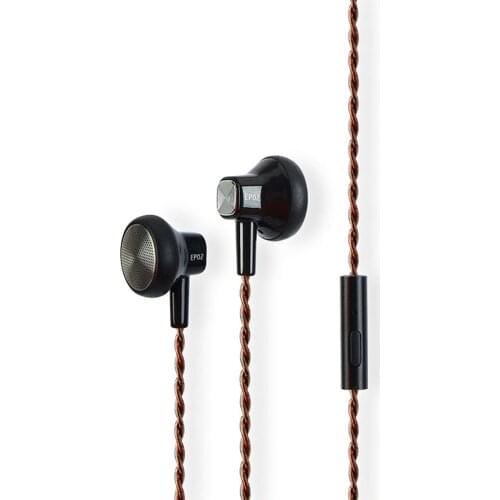 JCALLY EP02 3.5mm Wired Headphones with Microphone Smart Phone Dynamic Earbuds Flat Head Music Earphone Headset