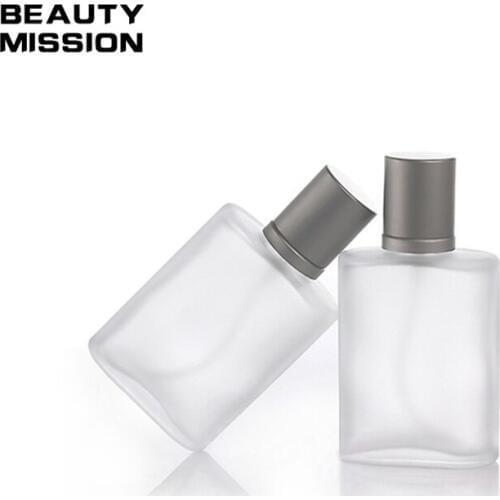 BEAUTY MISSION 10X35ml Empty Refillable Portable Perfume Bottle &Traveler Glass Spray Atomizer Transparent Frosted Parfum Bottle