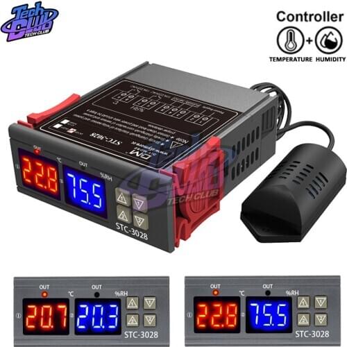 STC-1000 STC-3000 STC-3028 SHT2000 Temperature Humidity Controller Thermostat Humidistat Thermal Regulator Control Switch