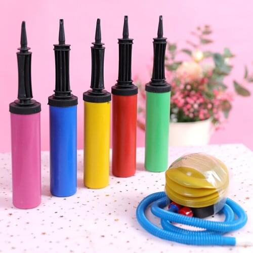 Balloon Air Pump Portable Plastic Air Pump Manual Air Balloon Pump Wedding Party Air Balloon Accessories