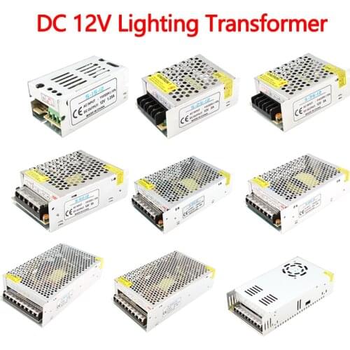 Lighting Transformer Power Supply 12V 1.25A 2A 3A 5A 6.5A 8.5A 10A 12.5A 15A 16.5A 20A 25A 30A Led Driver For LEDs