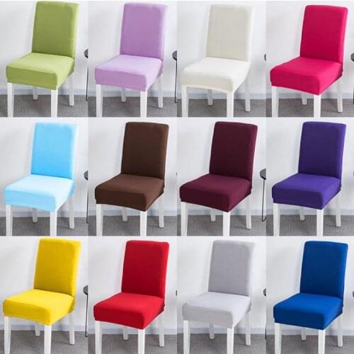 Universal Chair Cover Spandex Stretch Elastic Dining Seat Cover Hotel Chair Covers Wedding Banquet Chair Cover funda silla