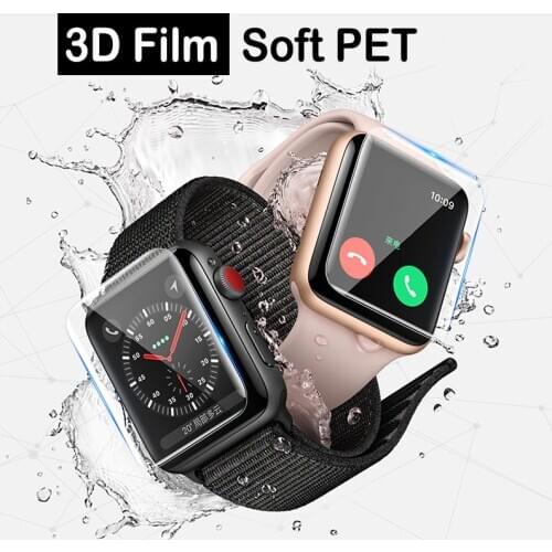 Screen Protector Clear Full Coverage Protective Film for iWatch 4 5 40MM 44MM Not Tempered Glass for Apple Watch 5 3 2 38MM 42MM