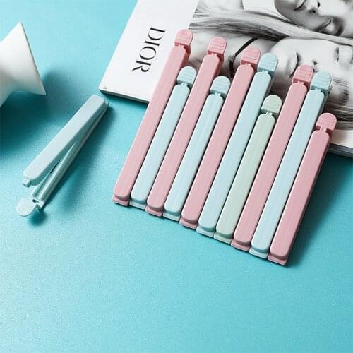 5pcs/set Food Keep Fresh Bag Clips Home Food Snack Storage Seal Bag Clips Sealer Clamp Sealing Clips Kitchen Tool 2 Size