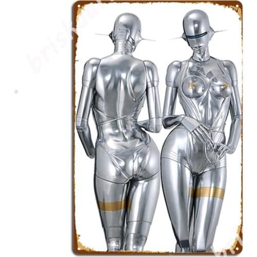 Robot Twins Metal Signs Cinema Kitchen Plaques Garage Club Printing Tin sign Posters