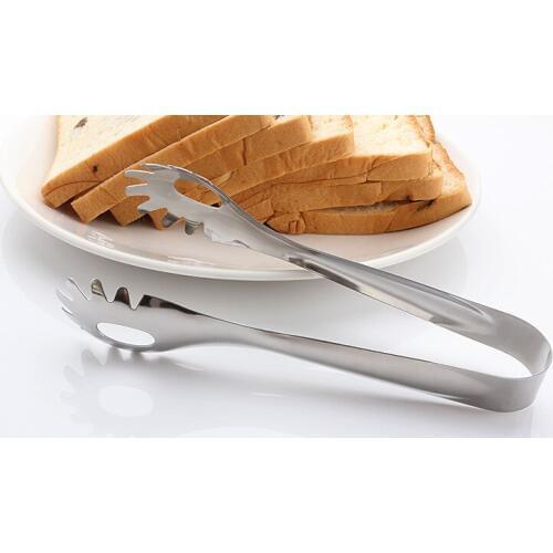 1PC Stainless Steel Spaghetti Bread Pasta Clip Clamp Cooking Tools Kitchen BBQ Tong Buffet Party Salad Catering Utensils KX 248