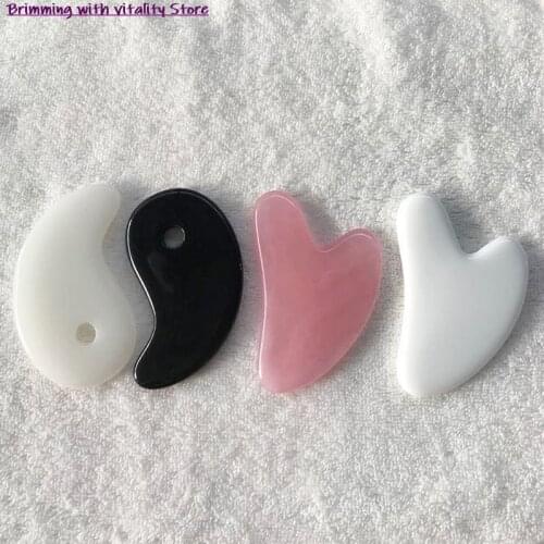1 Pieces SPA Massage Beeswax Guasha Scraping Massage Scraper Face Massager Acupuncture Gua Sha Board